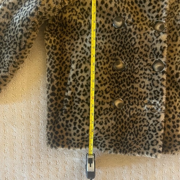 **Sold**Leopard Print, Faux Fur Coat, Pea Coat Sz M/L Utex Classics Vintage - Picture 11 of 15